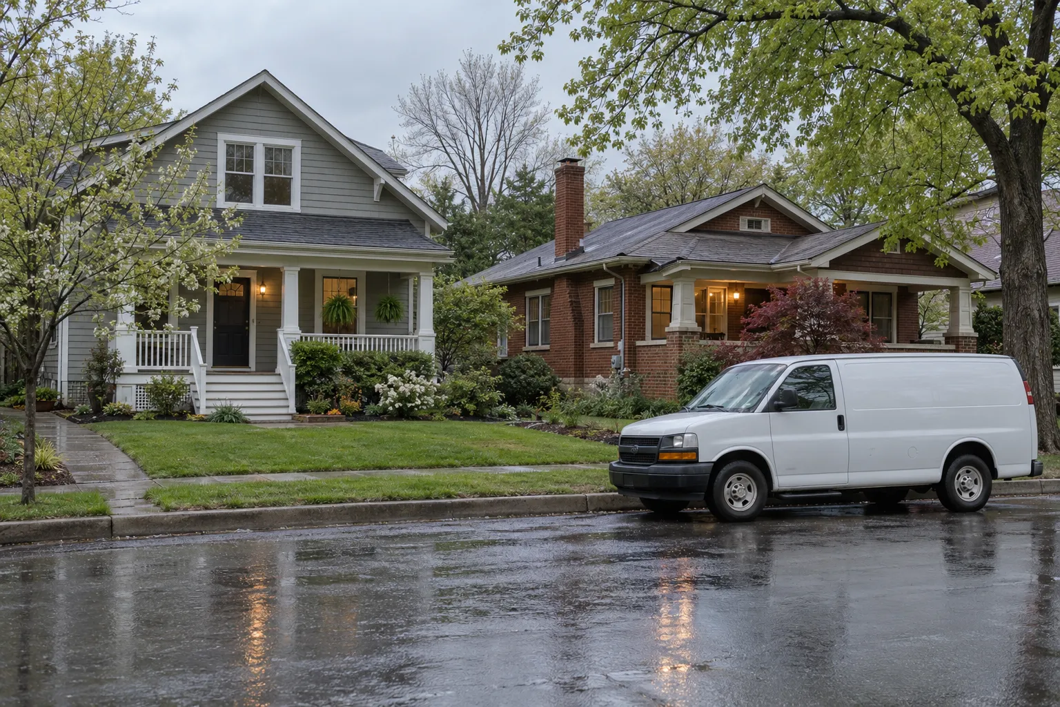 Homes in the Miami Valley area served by local water damage providers